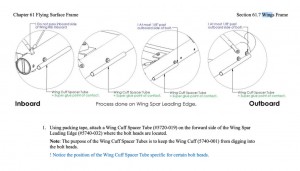 wing cuff spacer directions